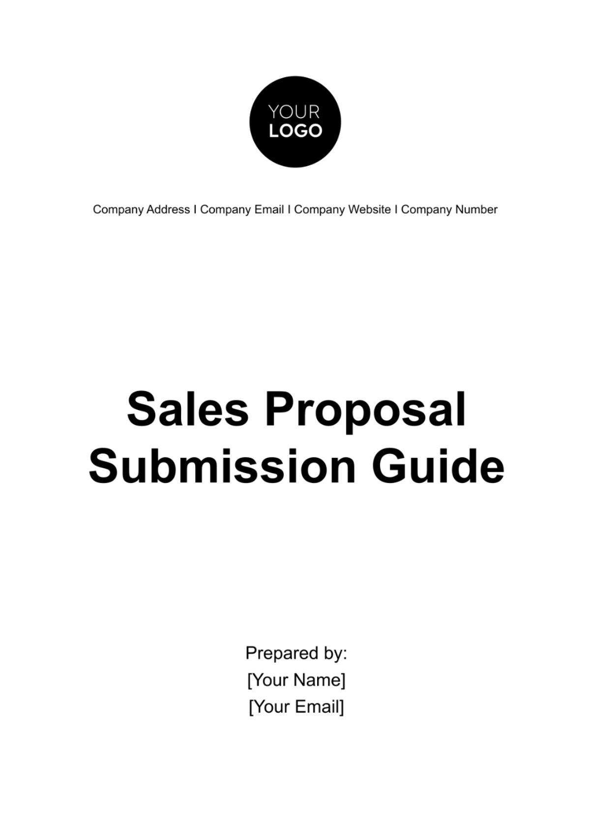 Sales Proposal Submission Guide Template