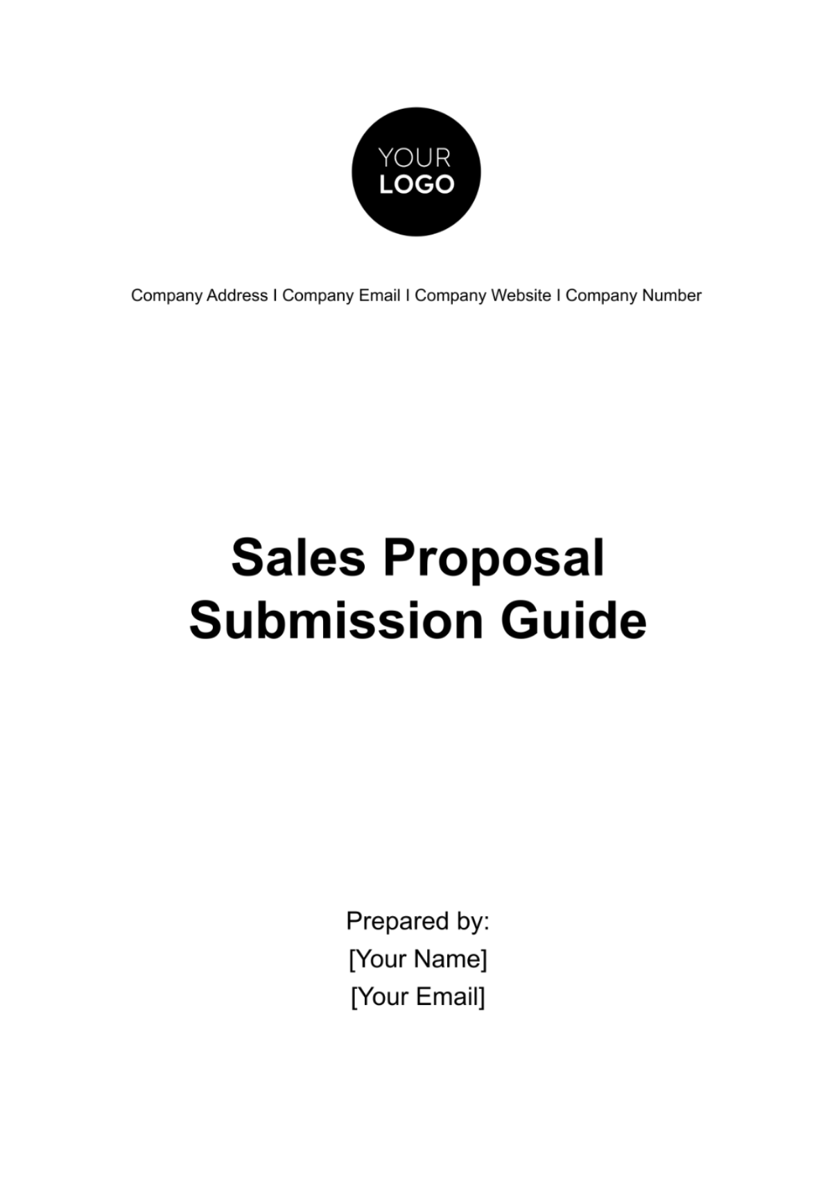 Sales Proposal Submission Guide Template - Edit Online & Download