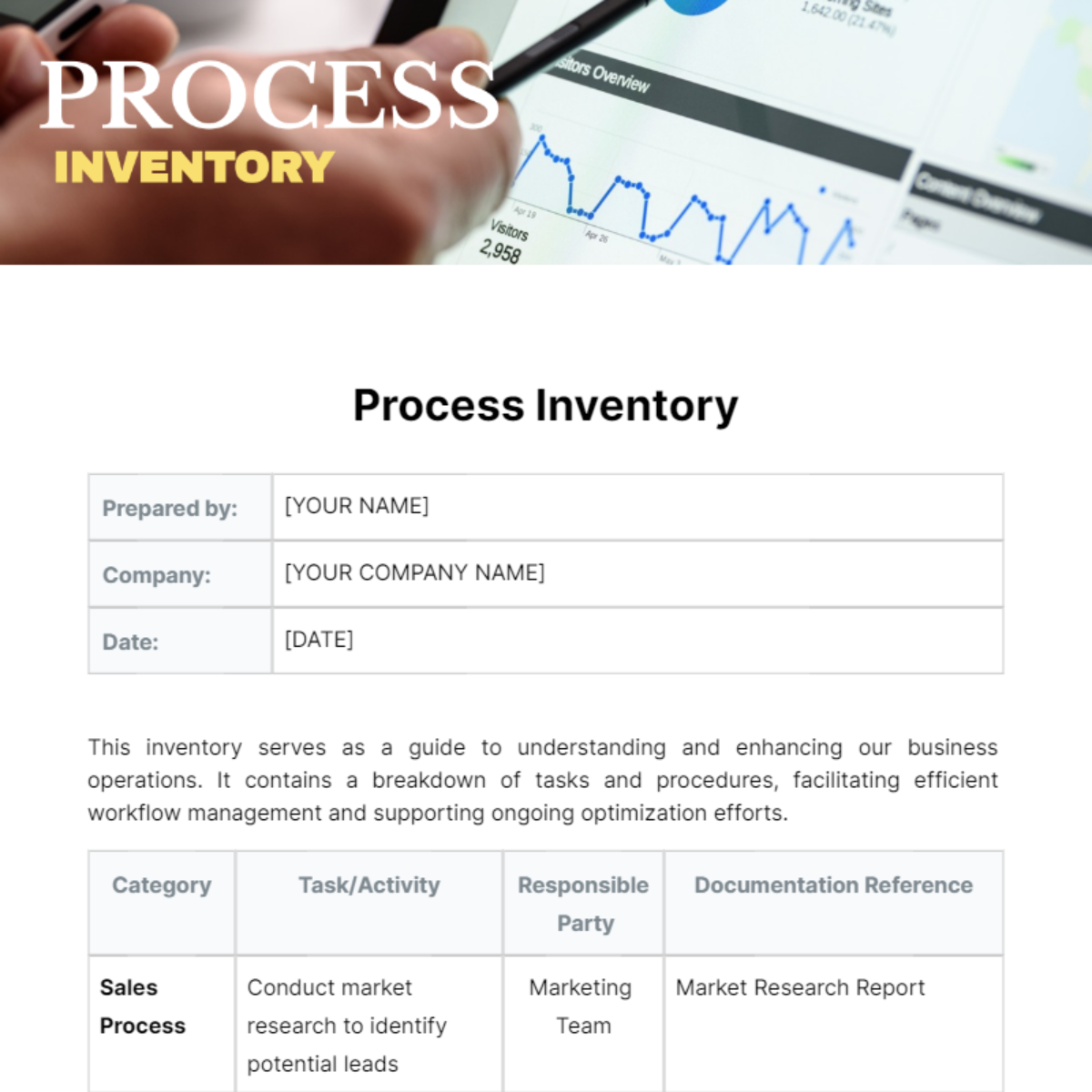 Free Process Inventory Template