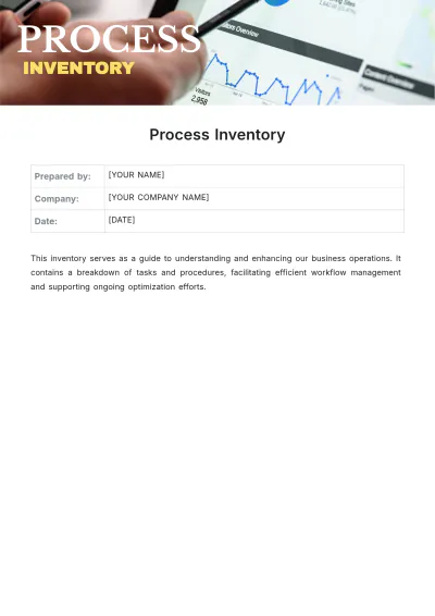 Free Process Inventory Template to Edit Online