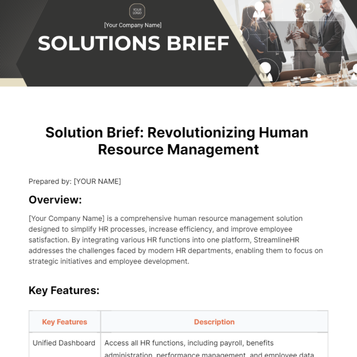 Resources, Solution Brief