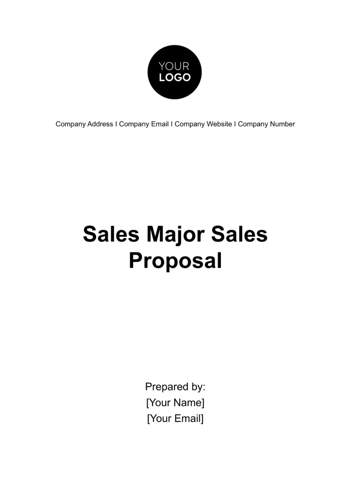 Free Sales Major Sales Proposal Template - Edit Online & Download ...