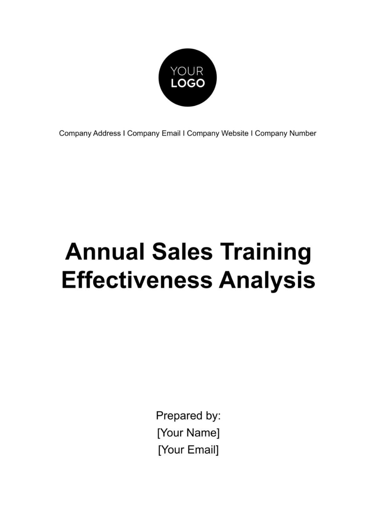 Annual Sales Training Effectiveness Analysis Template - Edit Online & Download