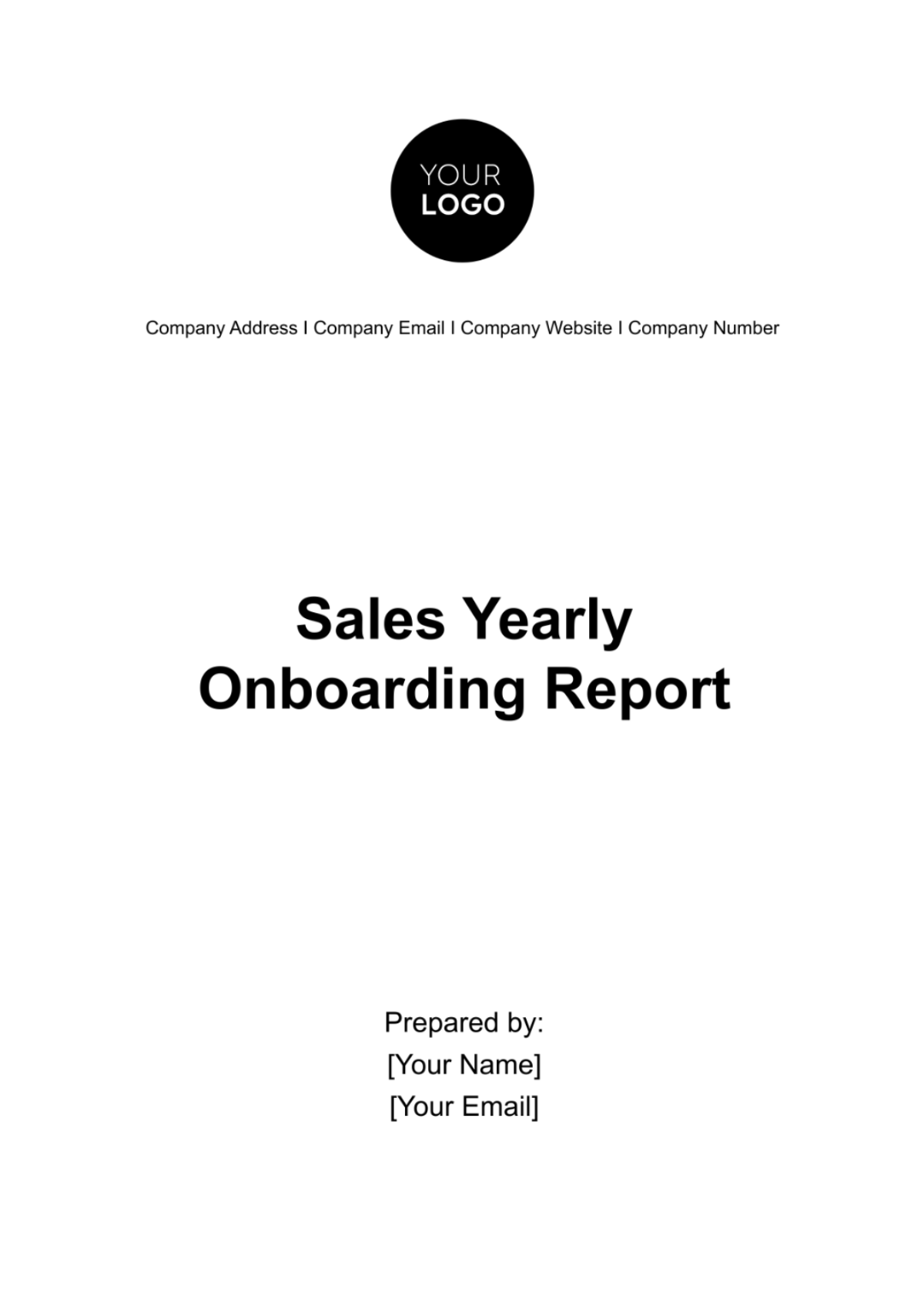 Sales Yearly Onboarding Report Template - Edit Online & Download