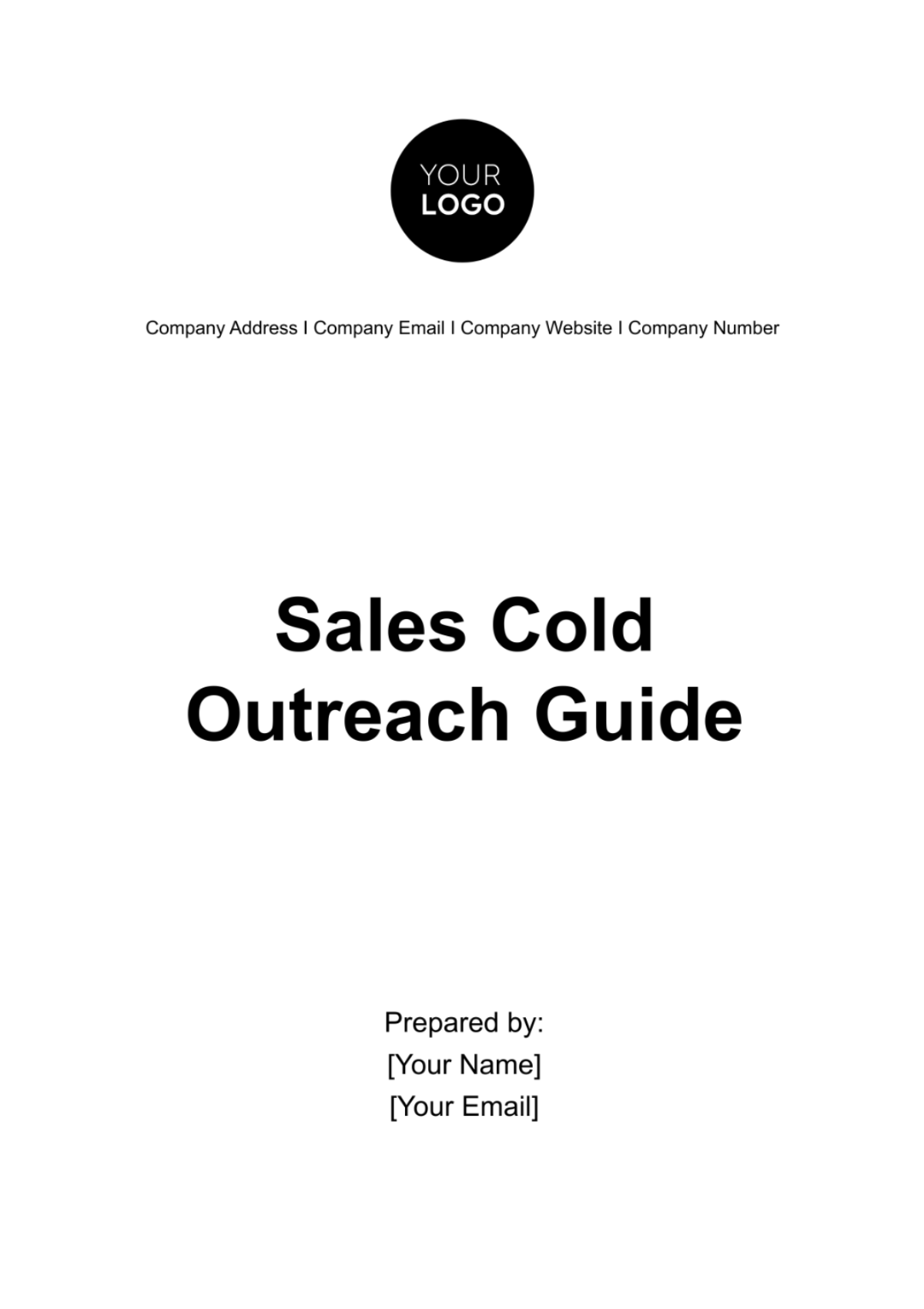 Free Sales Cold Outreach Guide Template
