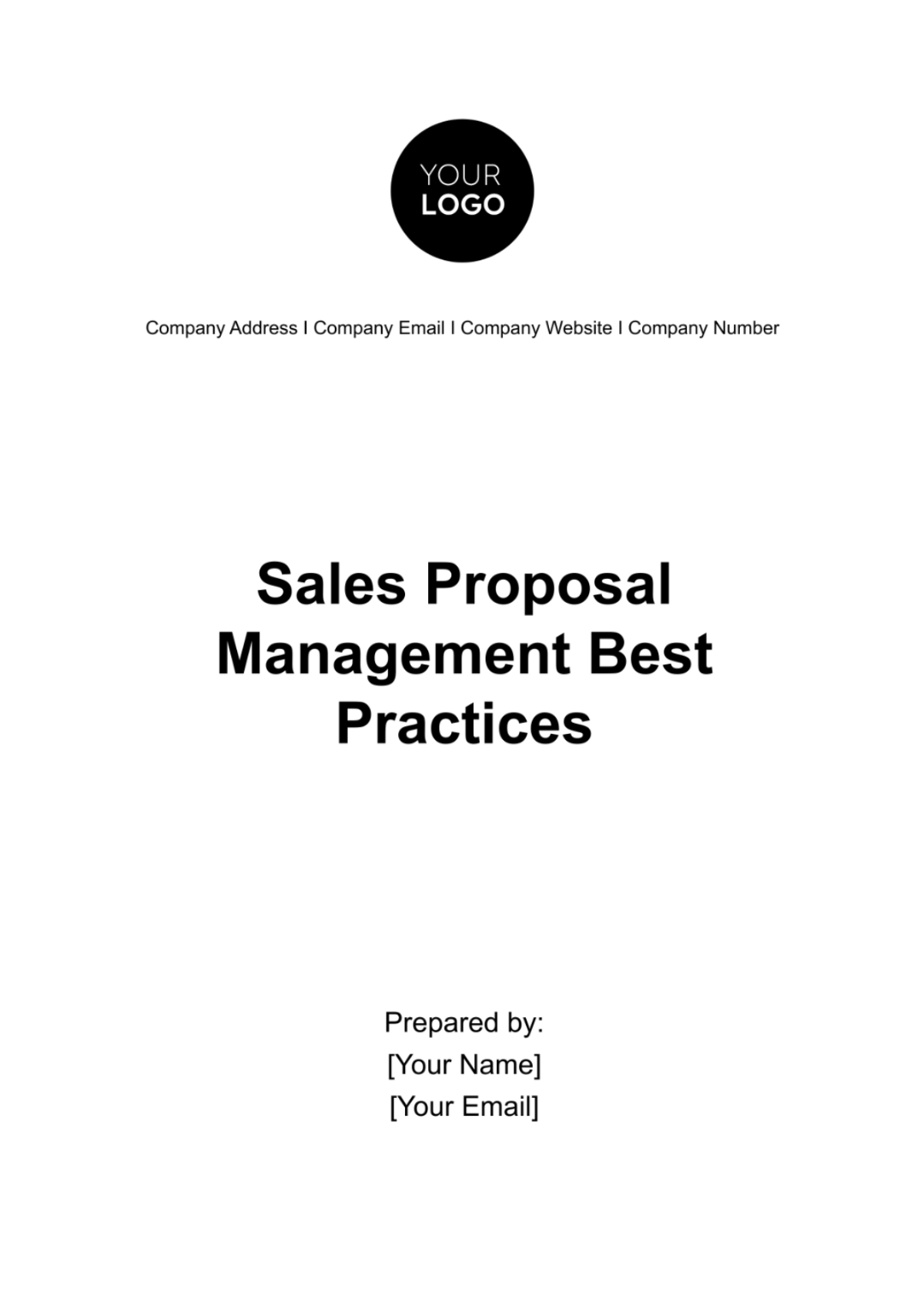 Sales Proposal Management Best Practices Template - Edit Online & Download