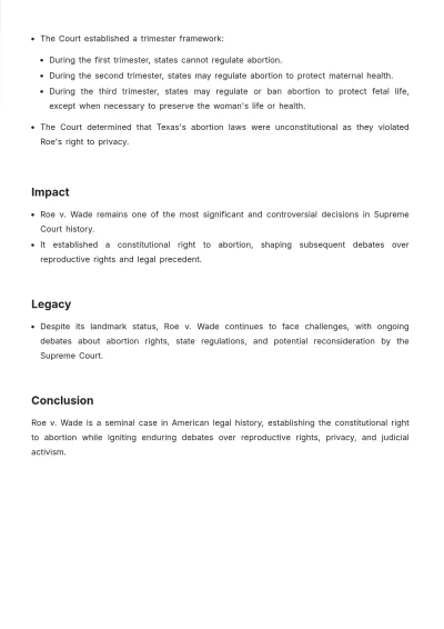 Free Notability Case Brief Template to Edit Online