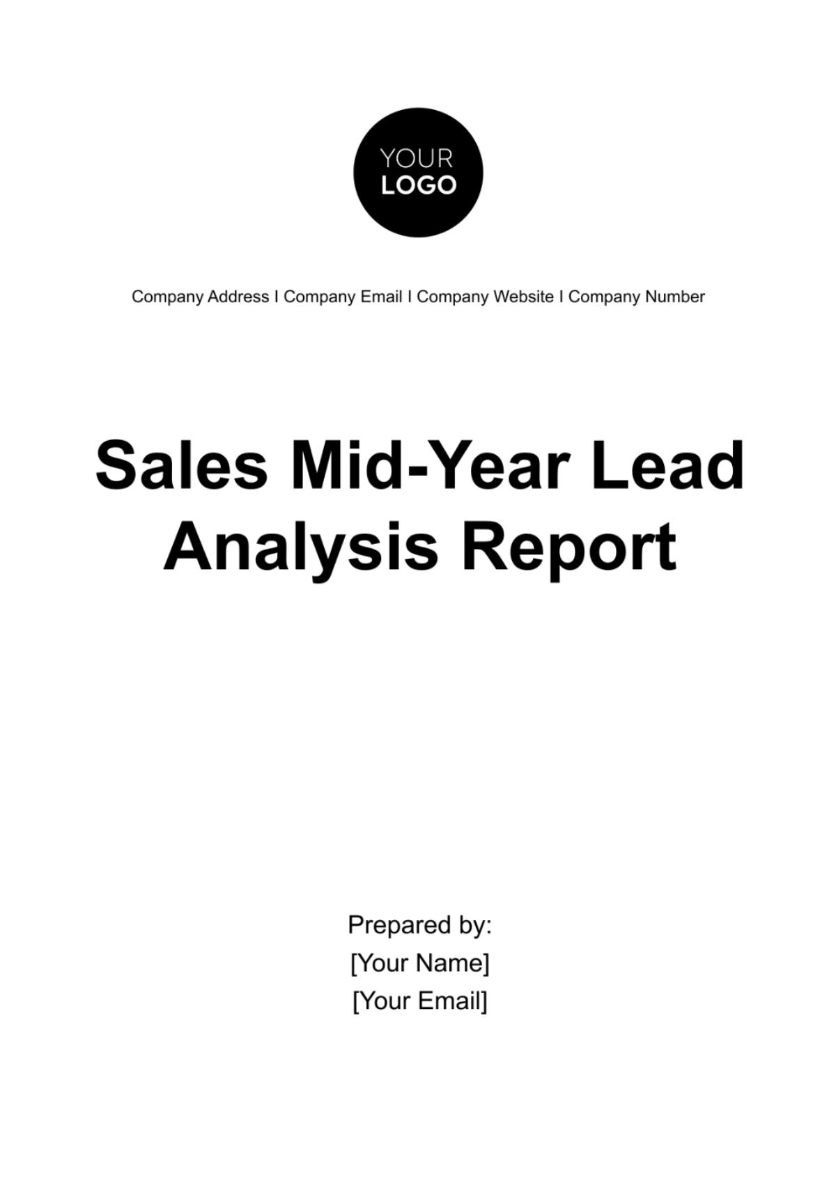 Free Sales Mid-Year Lead Analysis Report Template
