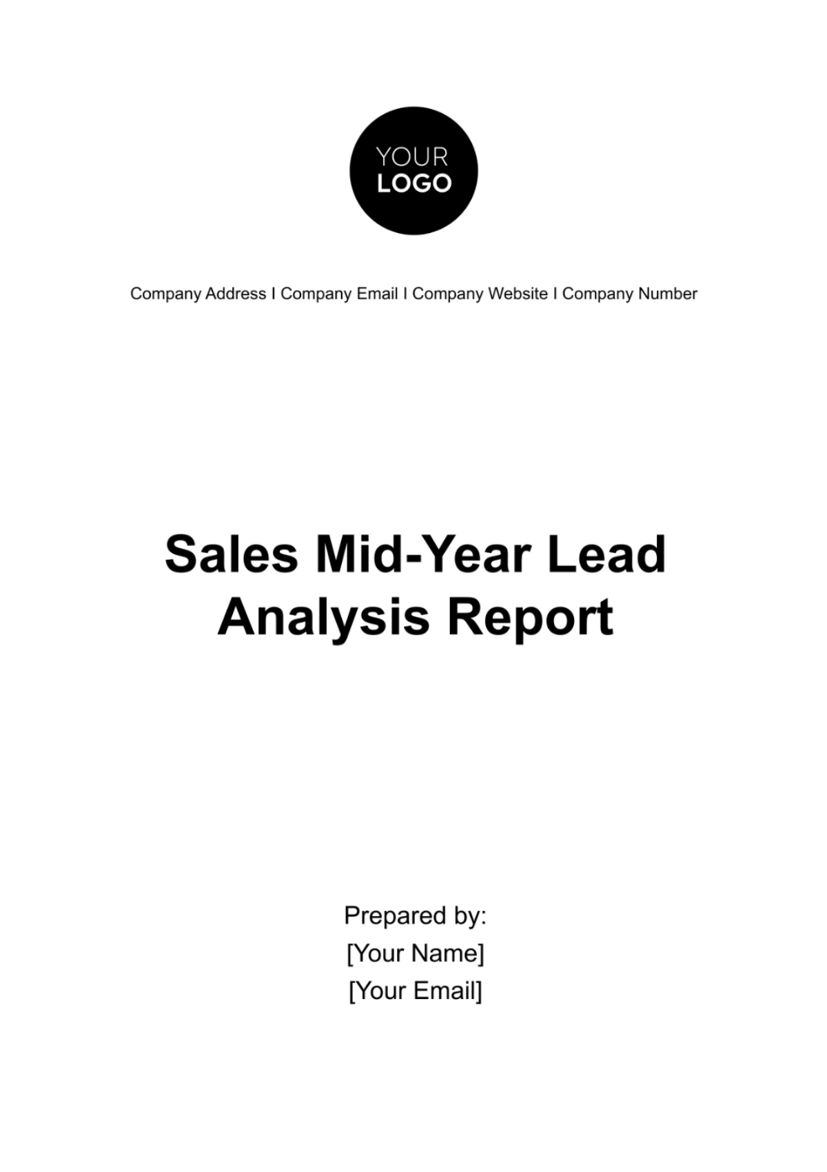 Sales Mid-Year Lead Analysis Report Template - Edit Online & Download