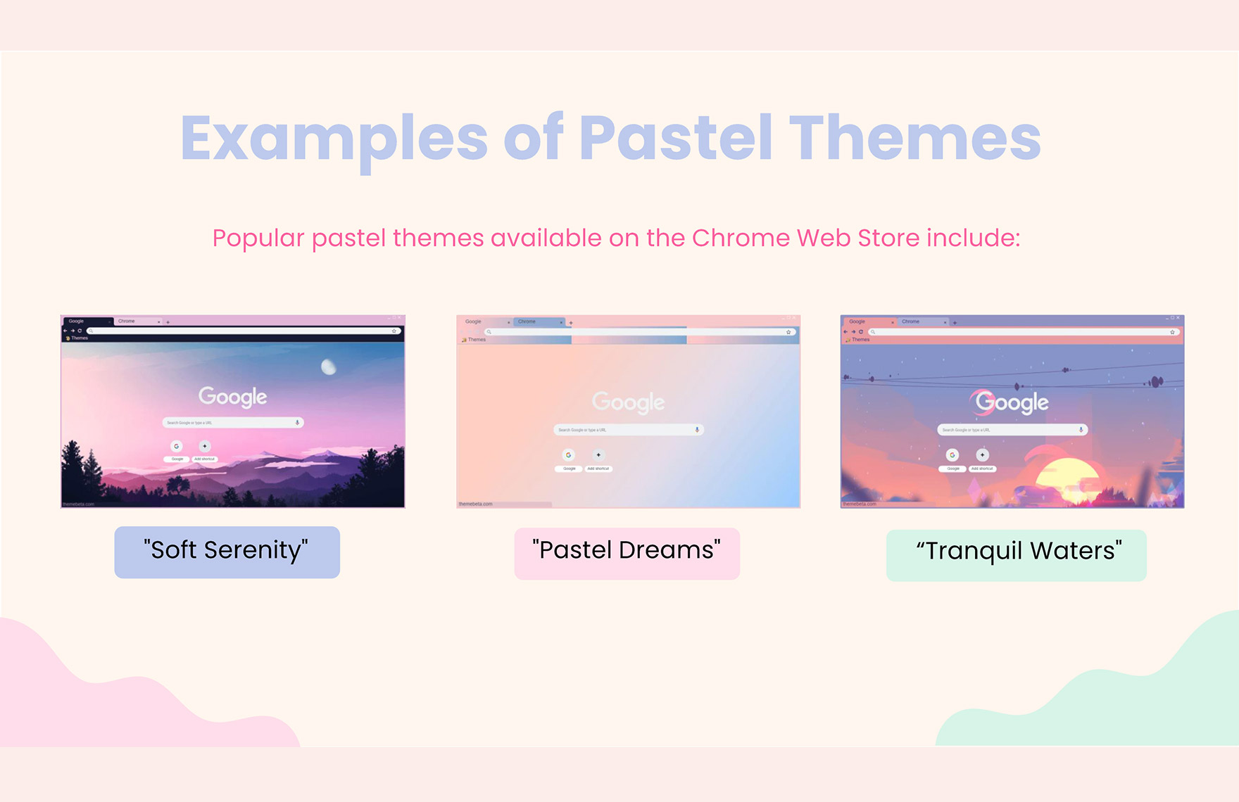 Pastel Chrome Themes Template