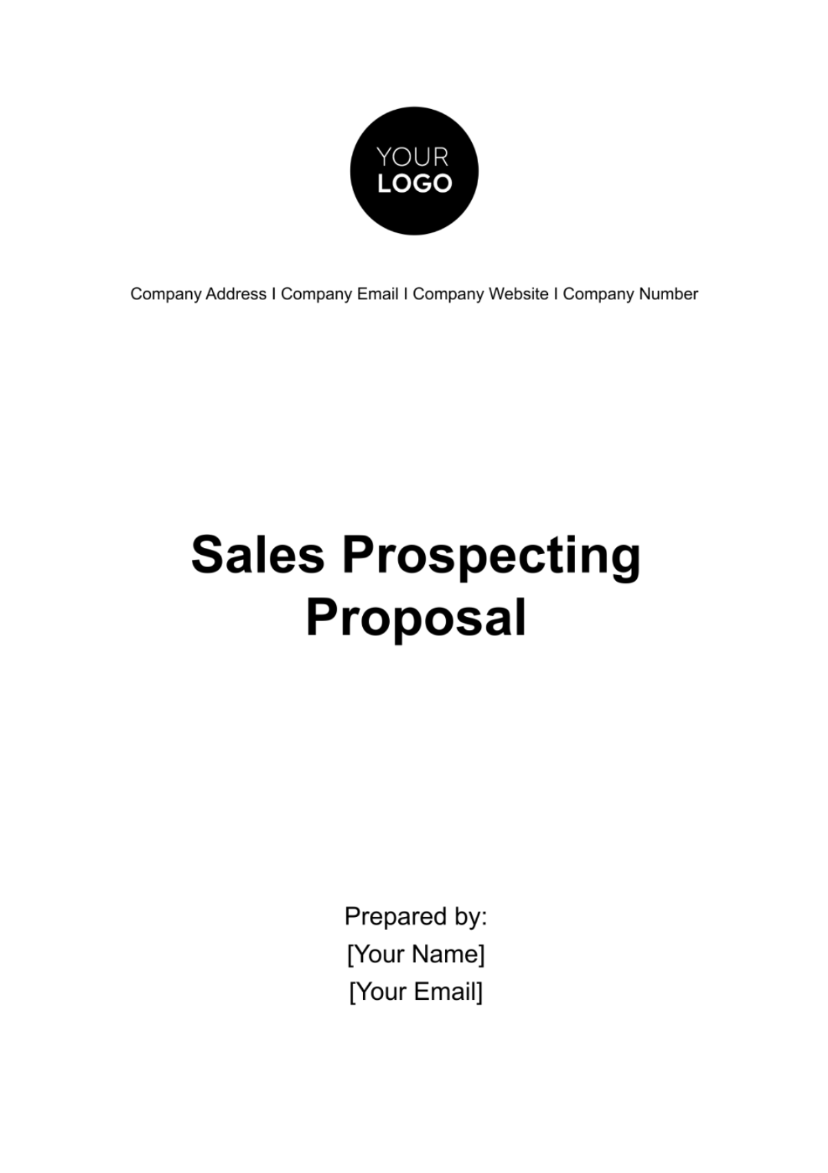 Sales Prospecting Proposal Template - Edit Online & Download