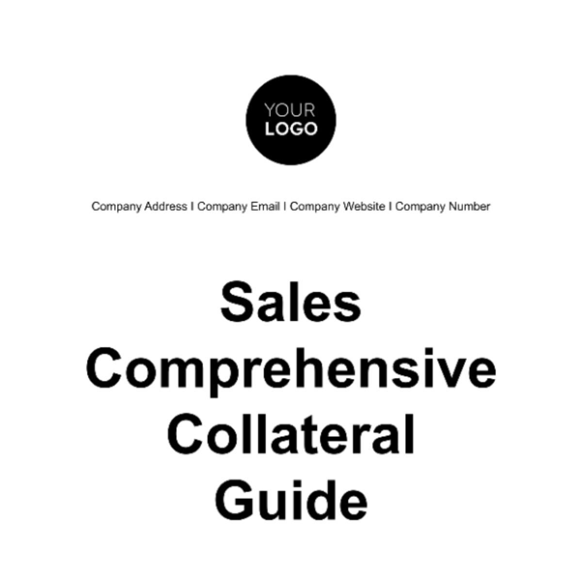 Sales Comprehensive Collateral Guide Template