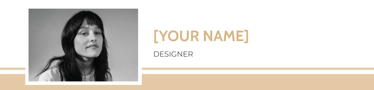 Designer Cover Letter Header