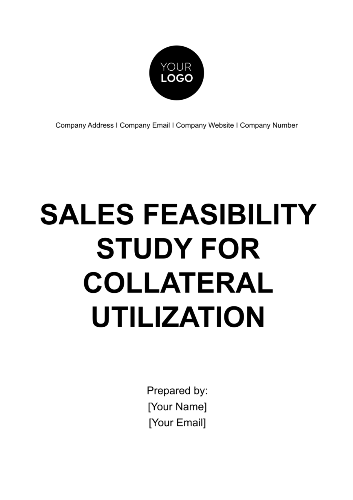 Sales Feasibility Study for Collateral Utilization Template