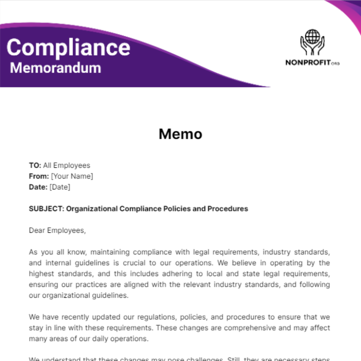 Compliance Memorandum