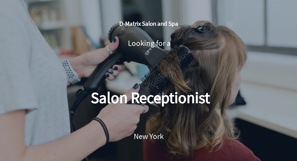 Free Salon Receptionist Job Description Template.jpe