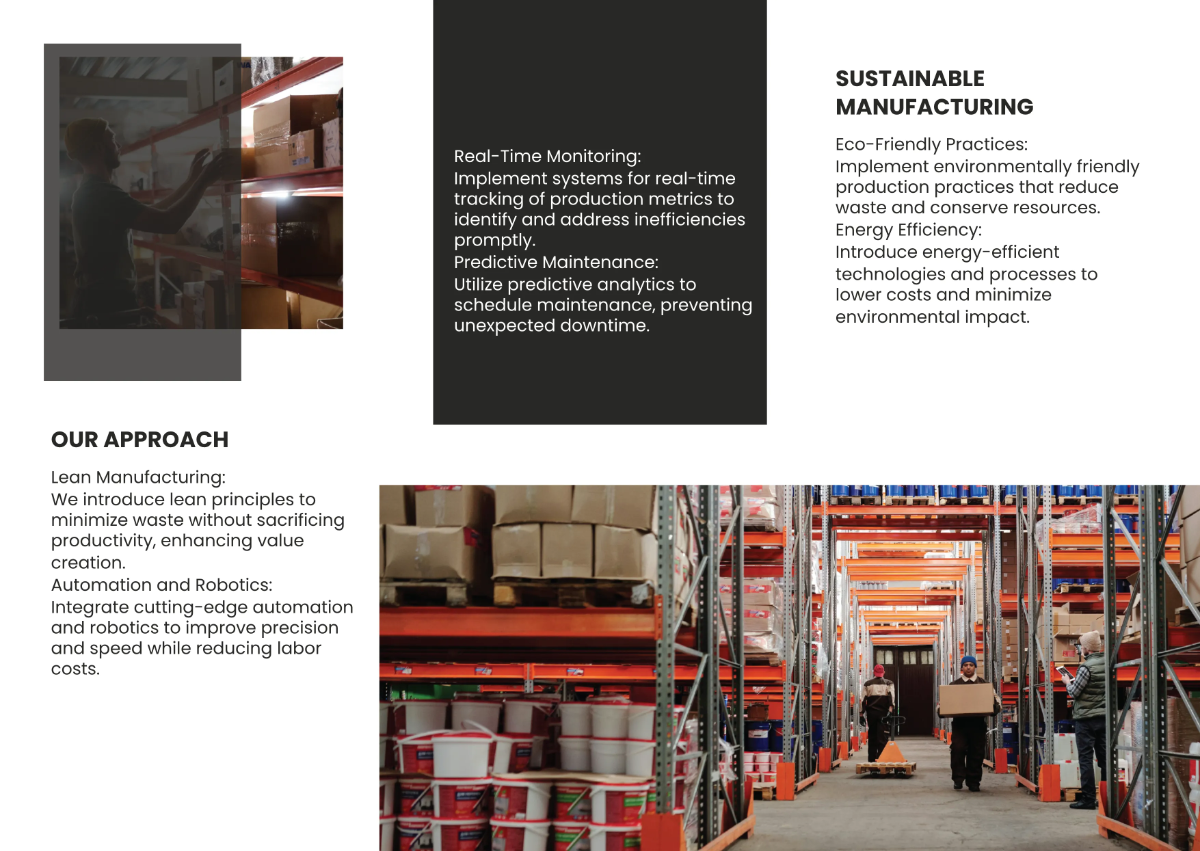 Free Production Process Improvement Guide Pamphlet Template to Edit Online