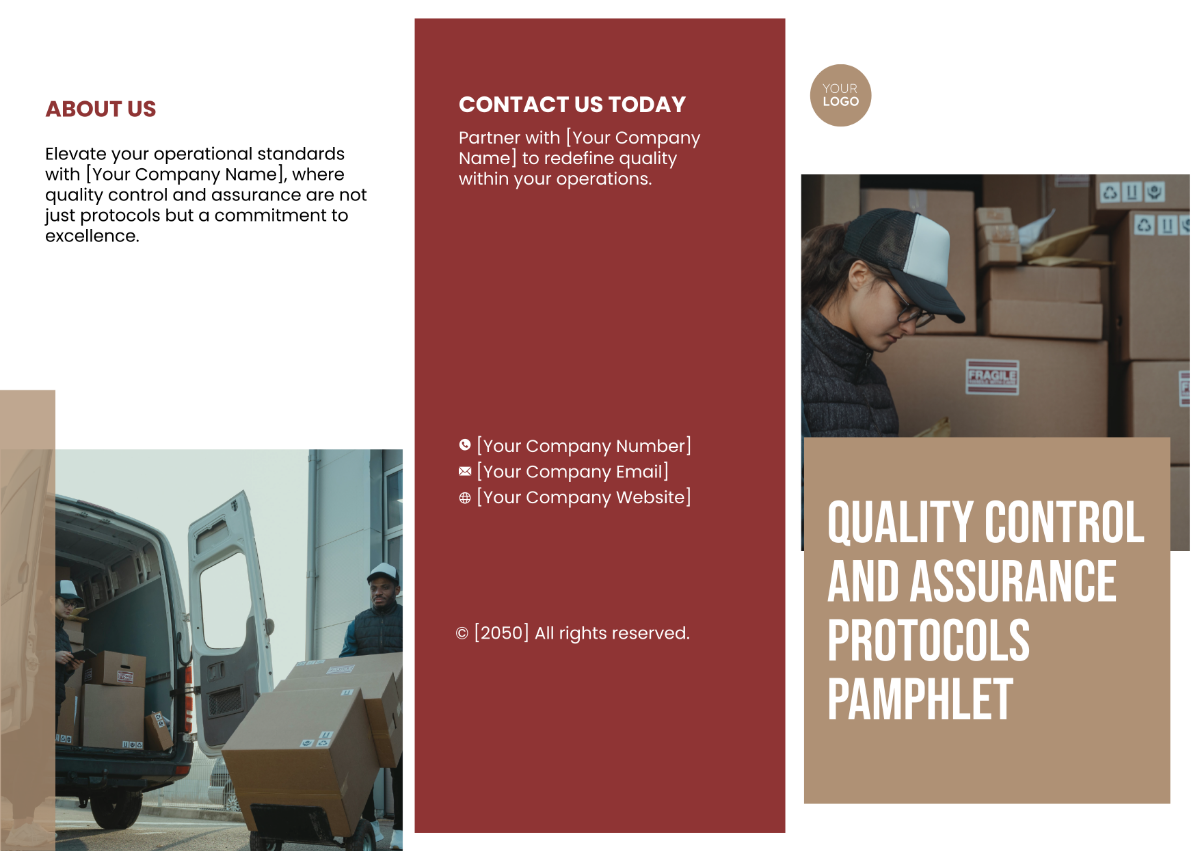Quality Control and Assurance Protocols Pamphlet Template