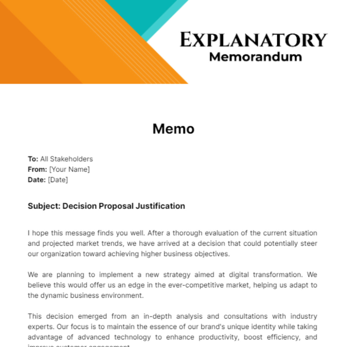 Explanatory Memorandum