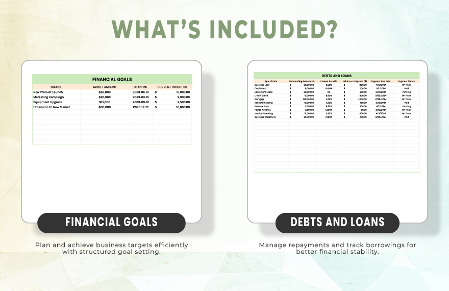 Planner for Small Business Template