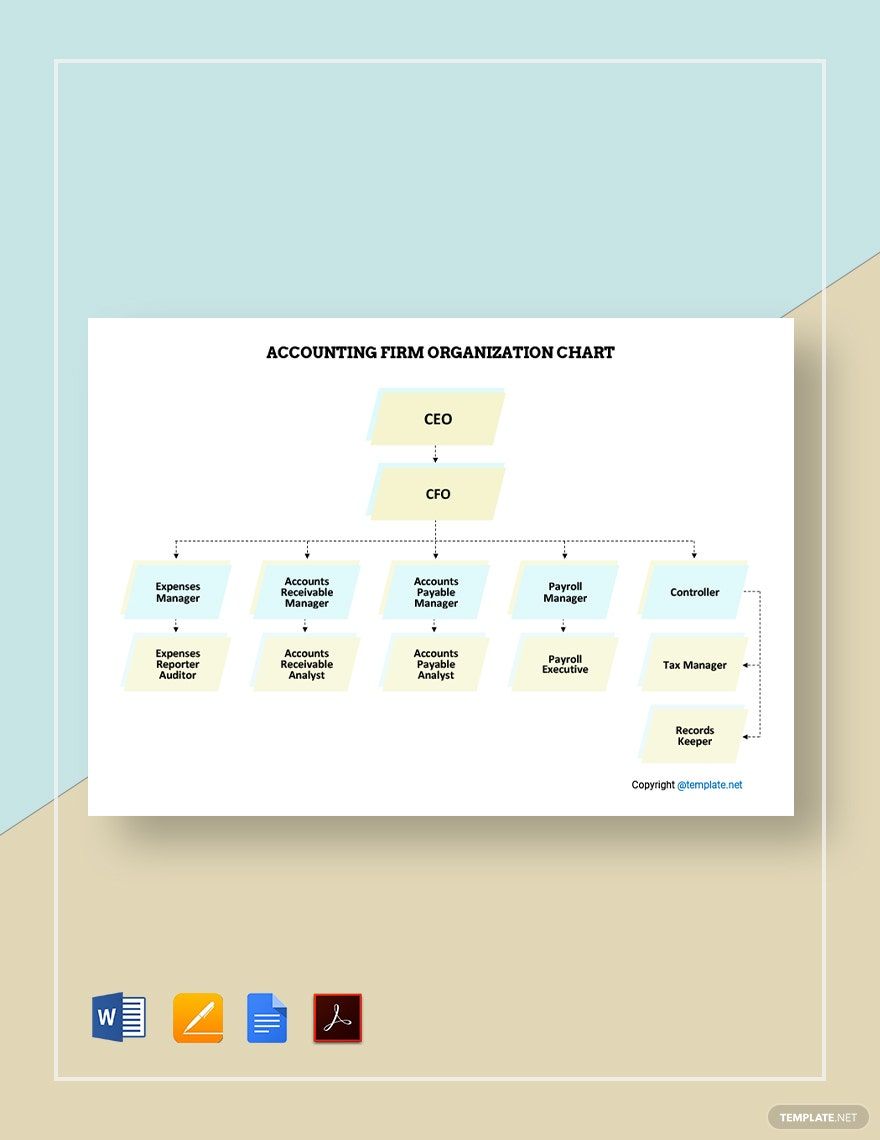 Accounting Firm Organizational Chart Template