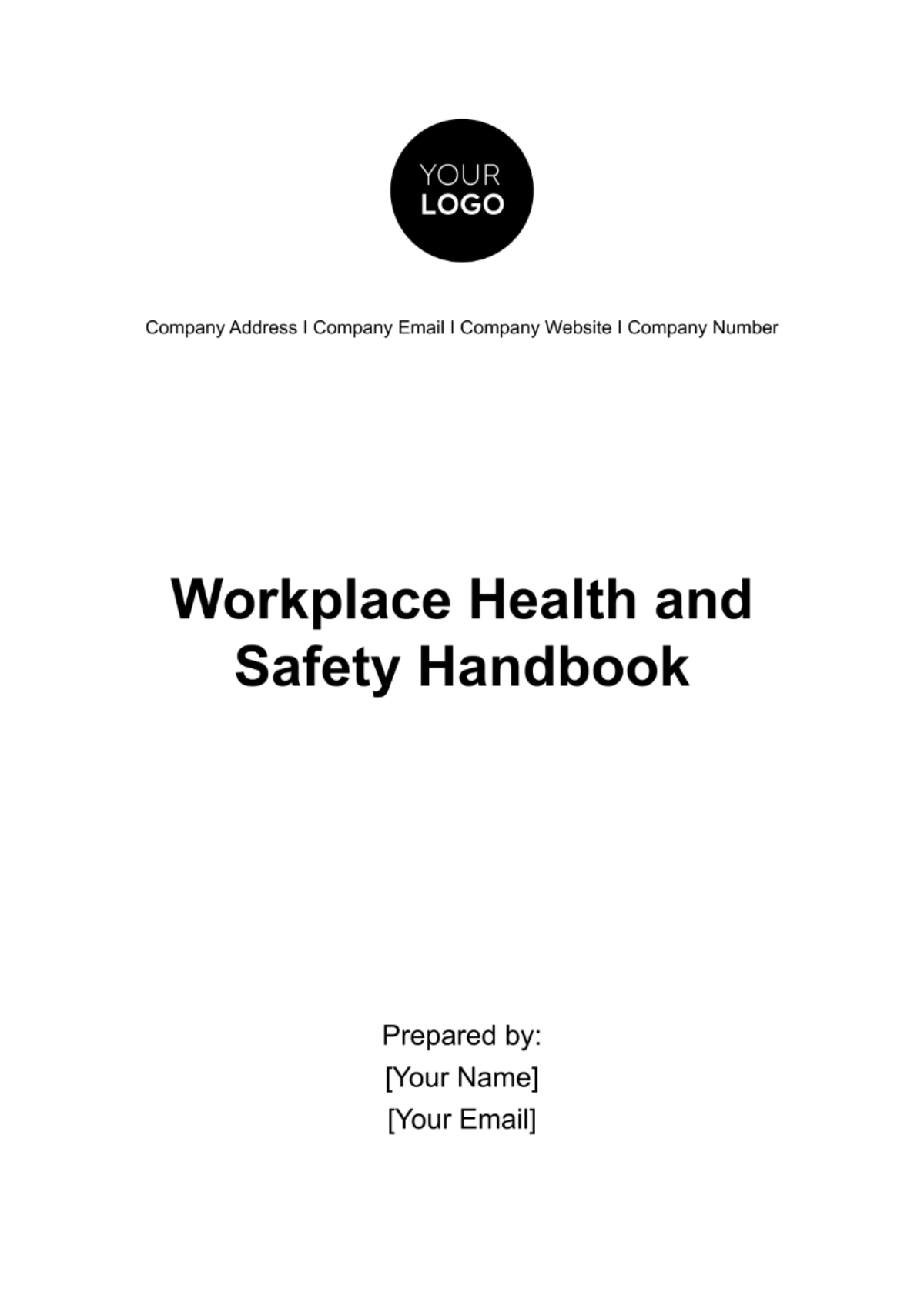 Workplace Health and Safety Handbook Template