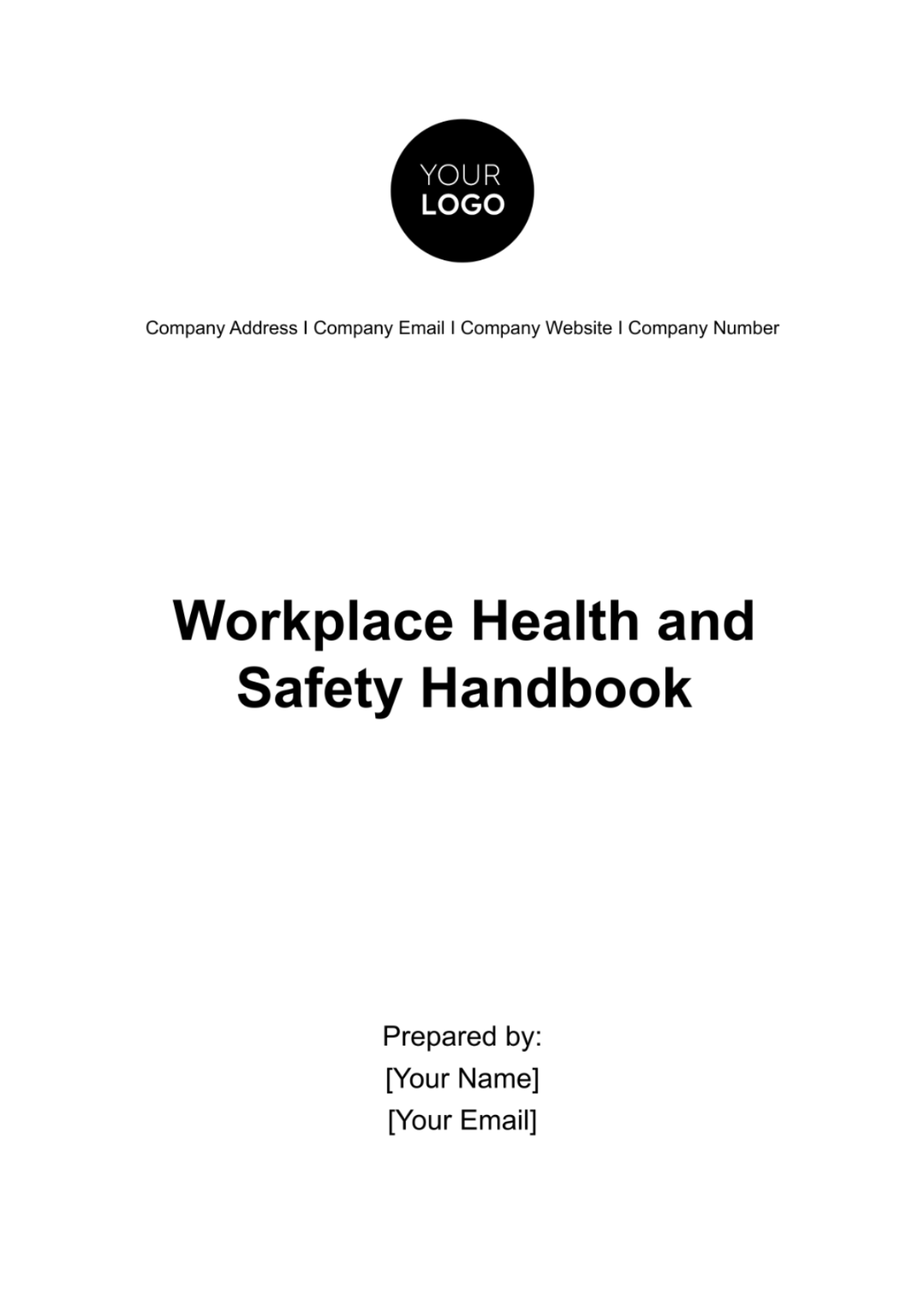 Workplace Health and Safety Handbook Template - Edit Online & Download