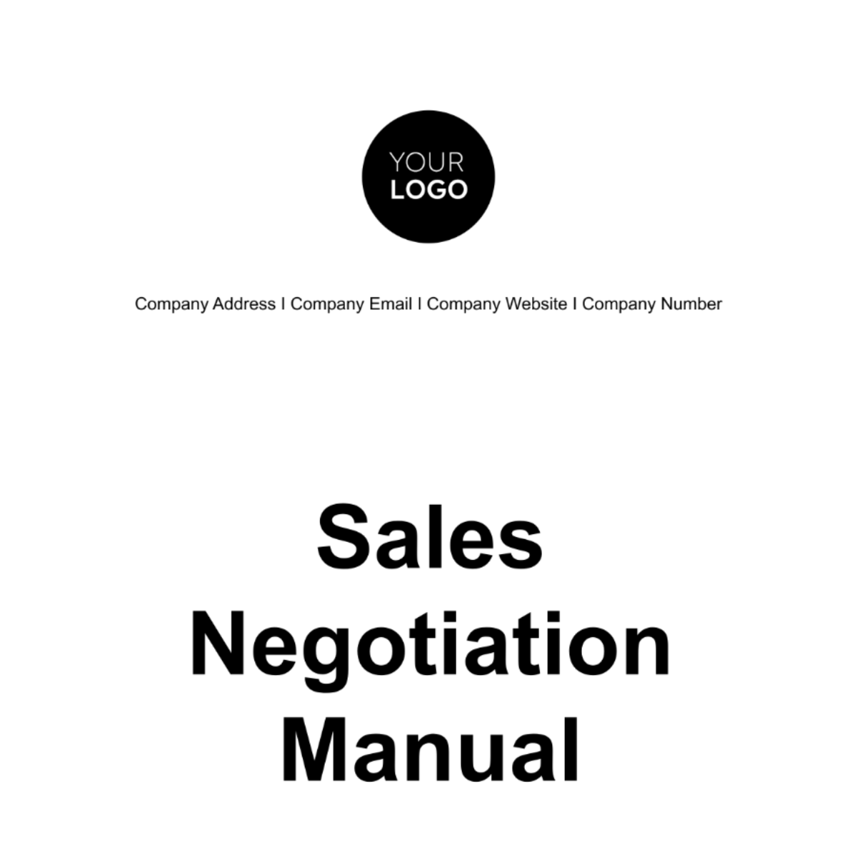 Sales Negotiation Manual Template - Edit Online & Download Example ...