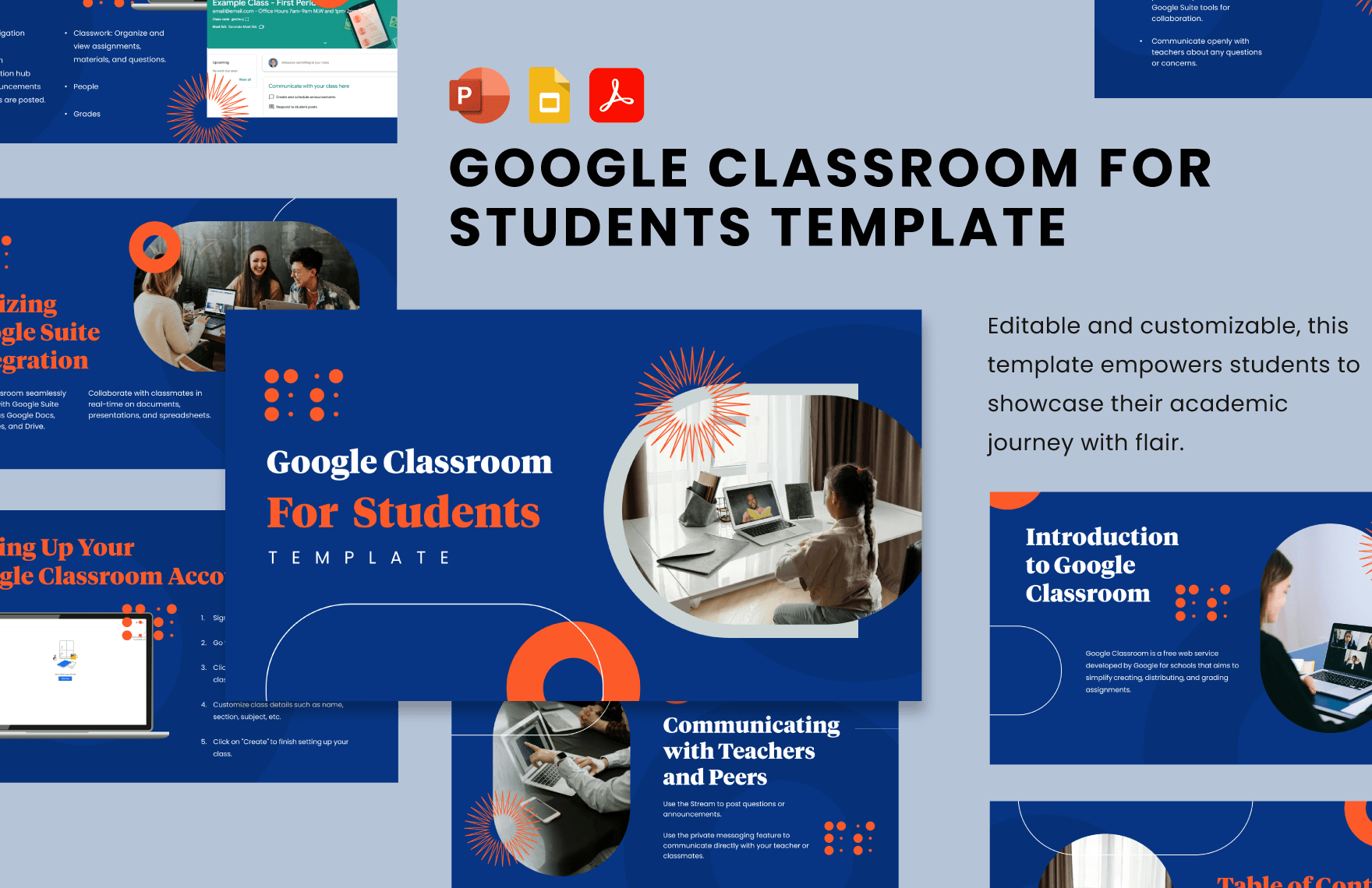 Google Classroom for Students Template in PDF, PowerPoint, Google Slides