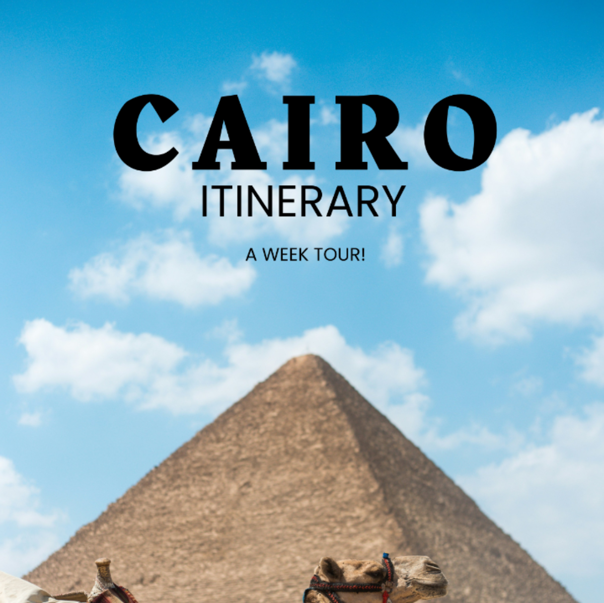 1 Week Cairo Itinerary Template - Edit Online & Download