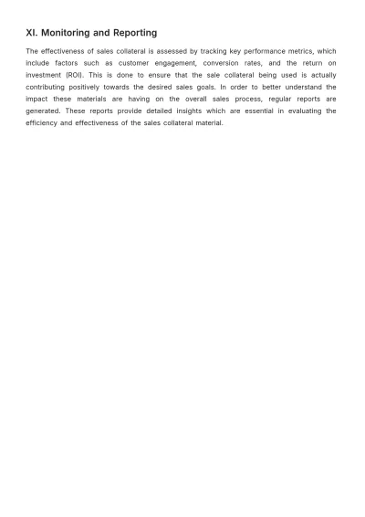 Free Sales Collateral Policy & Procedure Template to Edit Online
