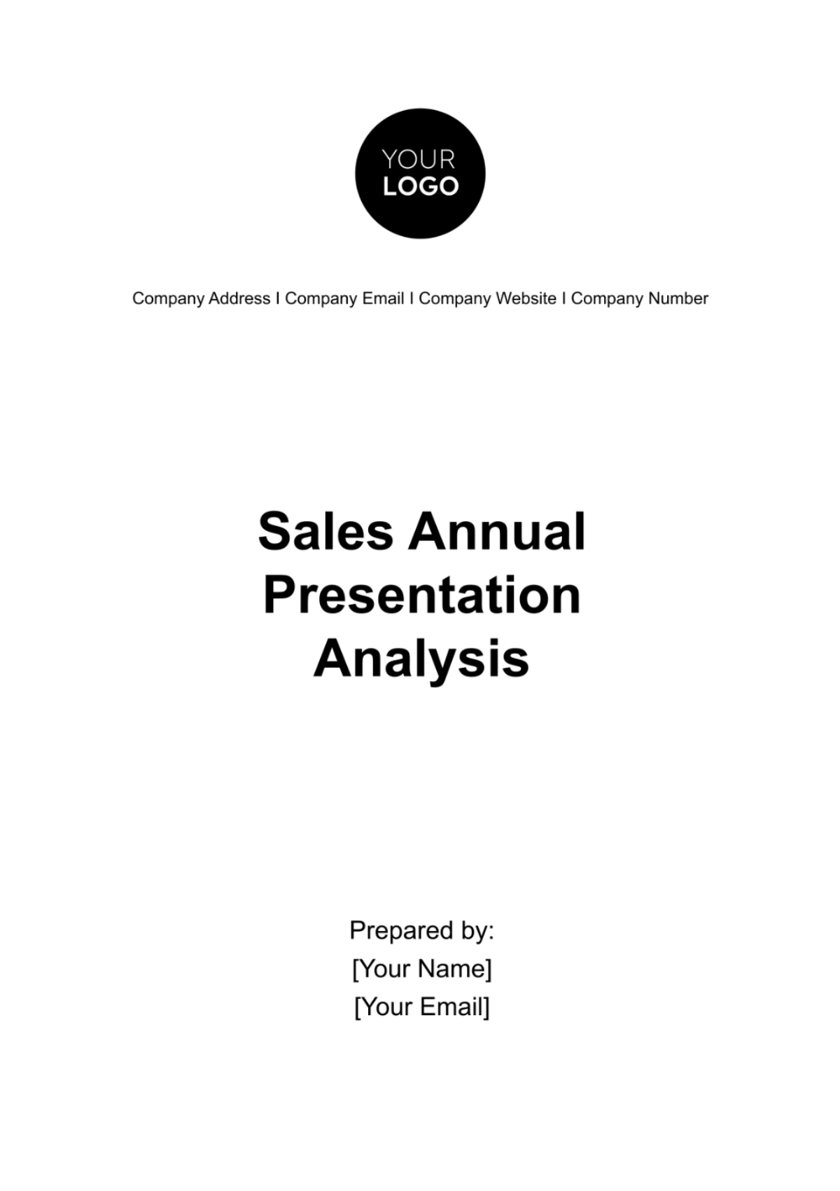 Sales Annual Presentation Analysis Template - Edit Online & Download