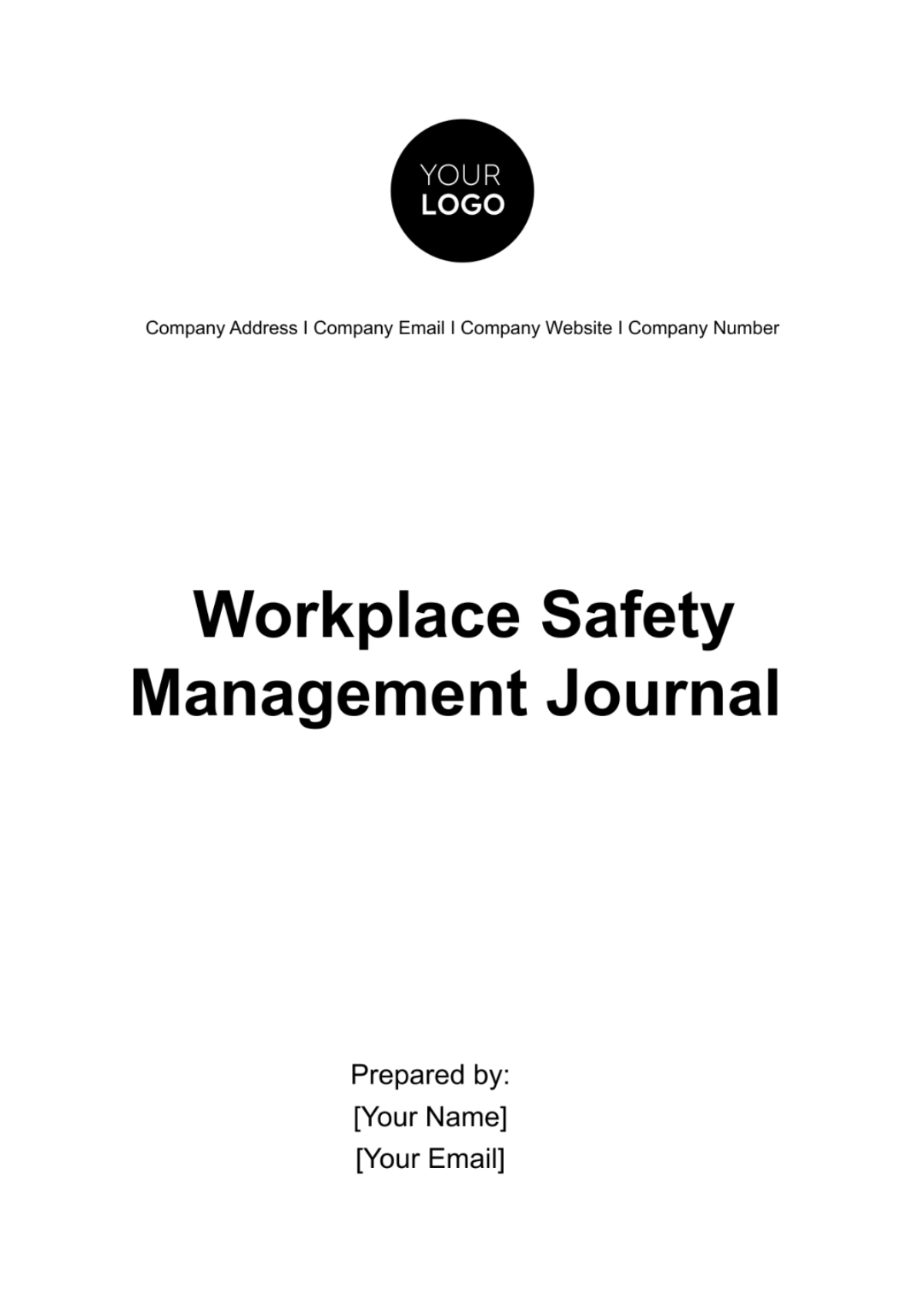 Workplace Safety Management Journal Template - Edit Online & Download