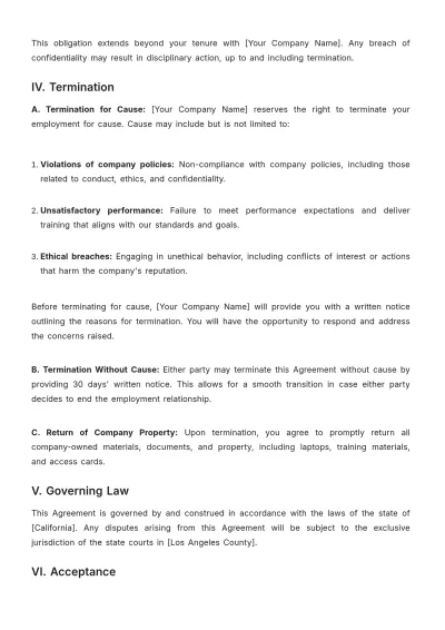 Free Sales Trainer Onboarding Agreement Template to Edit Online