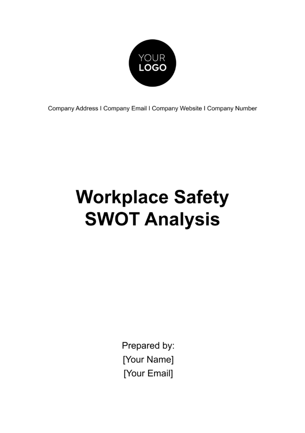 Free Workplace Safety SWOT Analysis Template