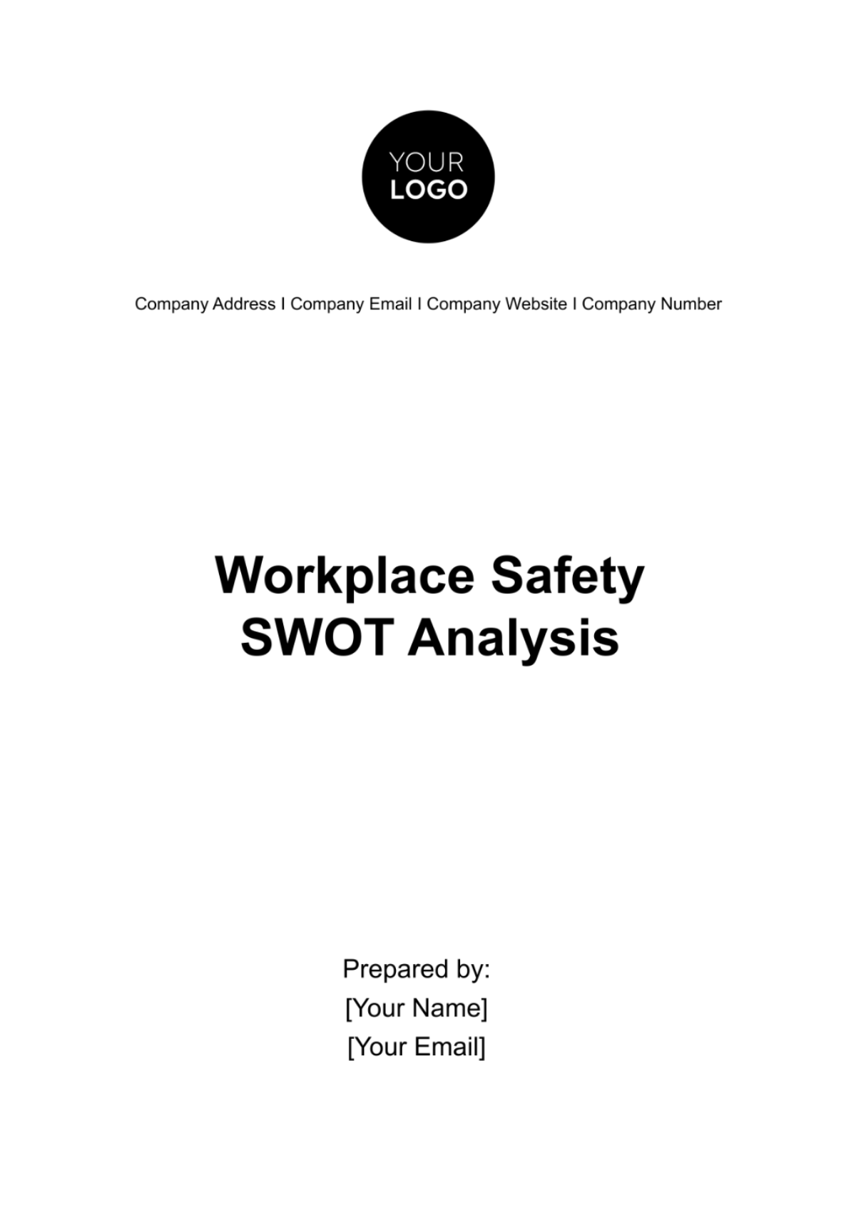 Workplace Safety SWOT Analysis Template - Edit Online & Download