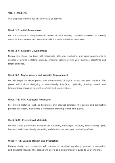 Free Sales Proposal for Collateral Budget Template to Edit Online