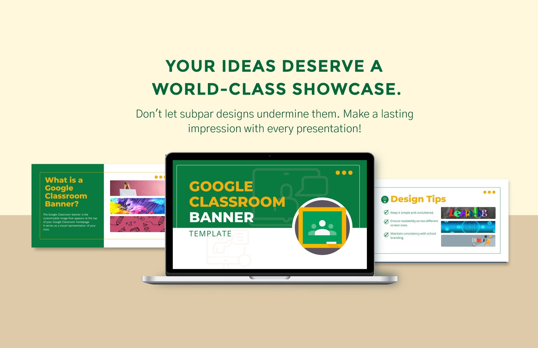 Google classroom Banner Template
