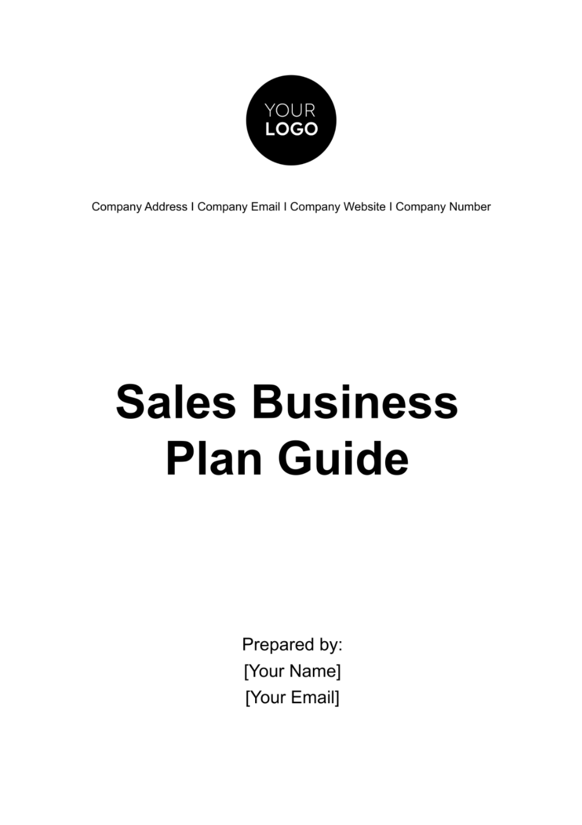 Sales Business Plan Guide Template - Edit Online & Download