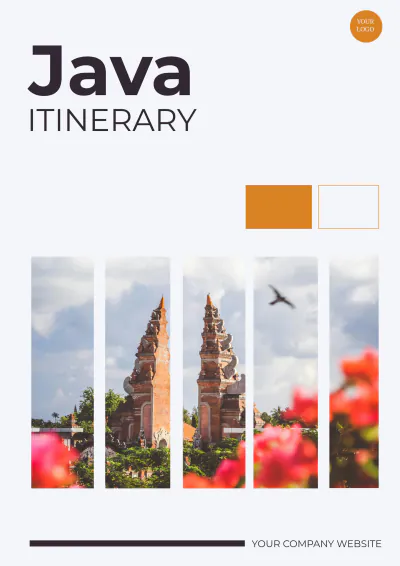 Free Java Itinerary Itinerary Template to Edit Online