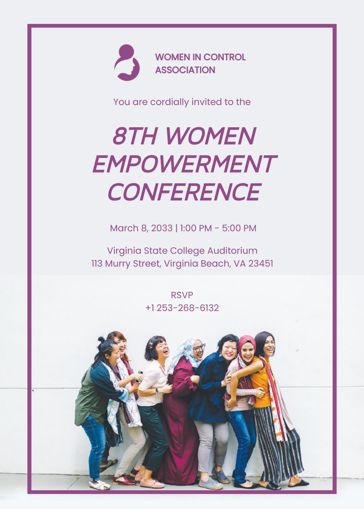Modern Womens Conference Invitation Template