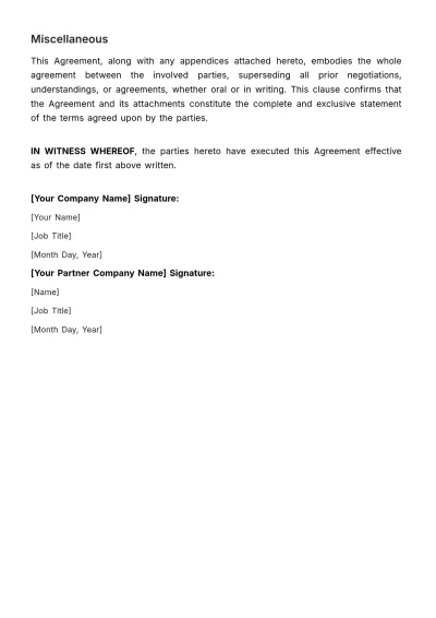 Free Contract for External Sales Trainers Template to Edit Online