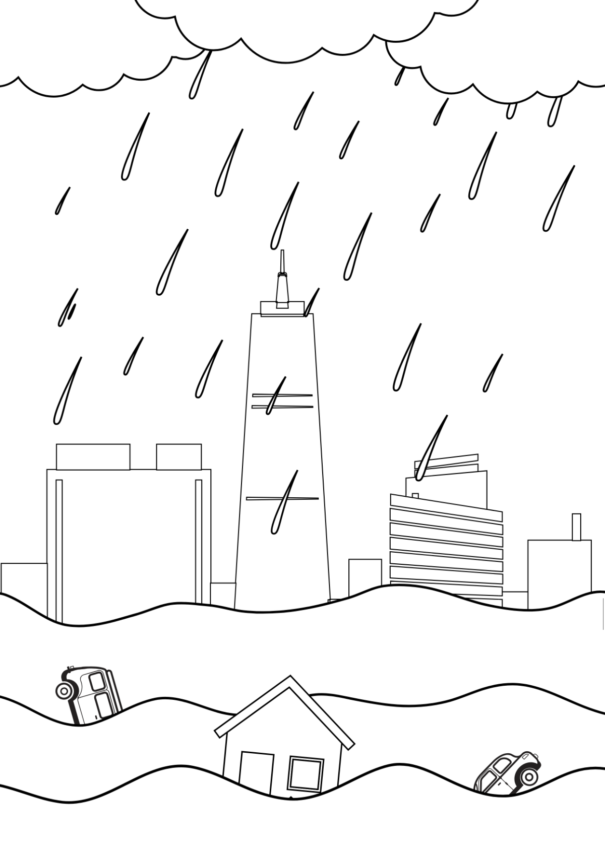 Free Flood Drawing Template