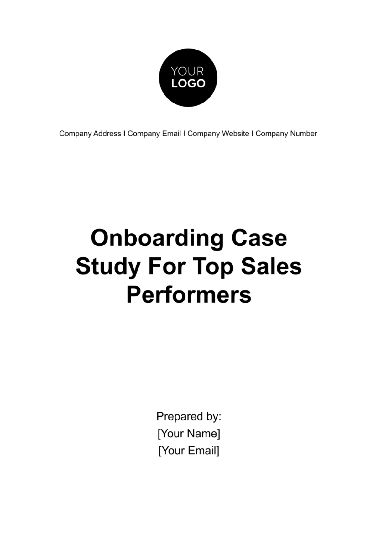 Onboarding Case Study for Top Sales Performers Template - Edit Online & Download