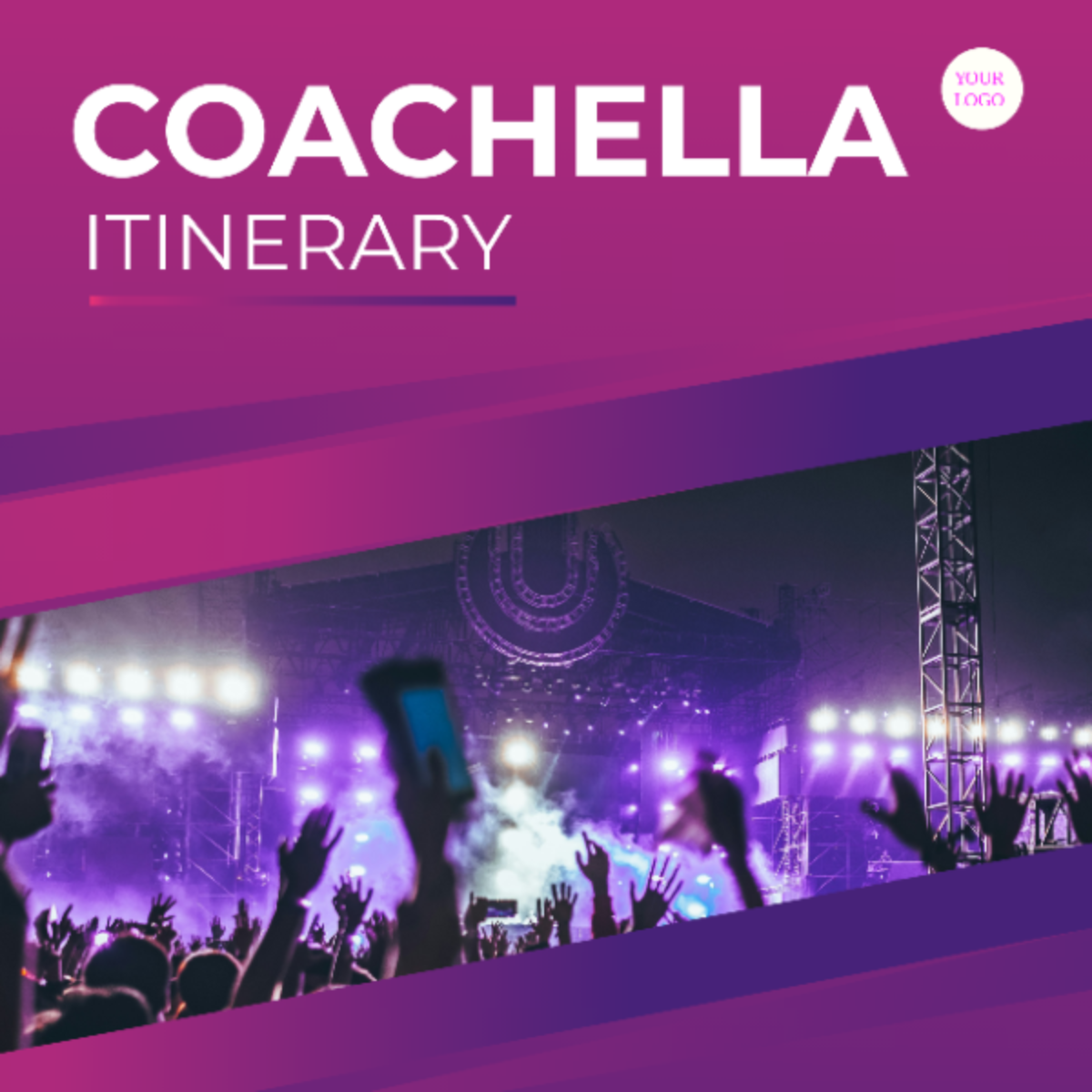 Coachella Itinerary Template - Edit Online & Download