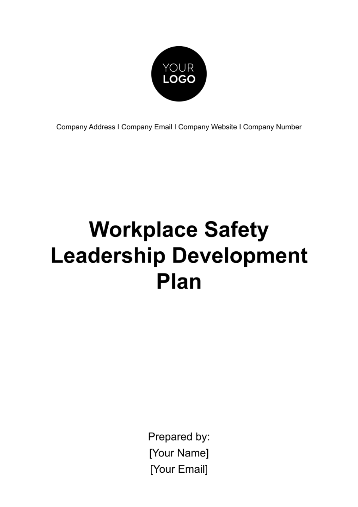 Workplace Safety Leadership Development Plan Template