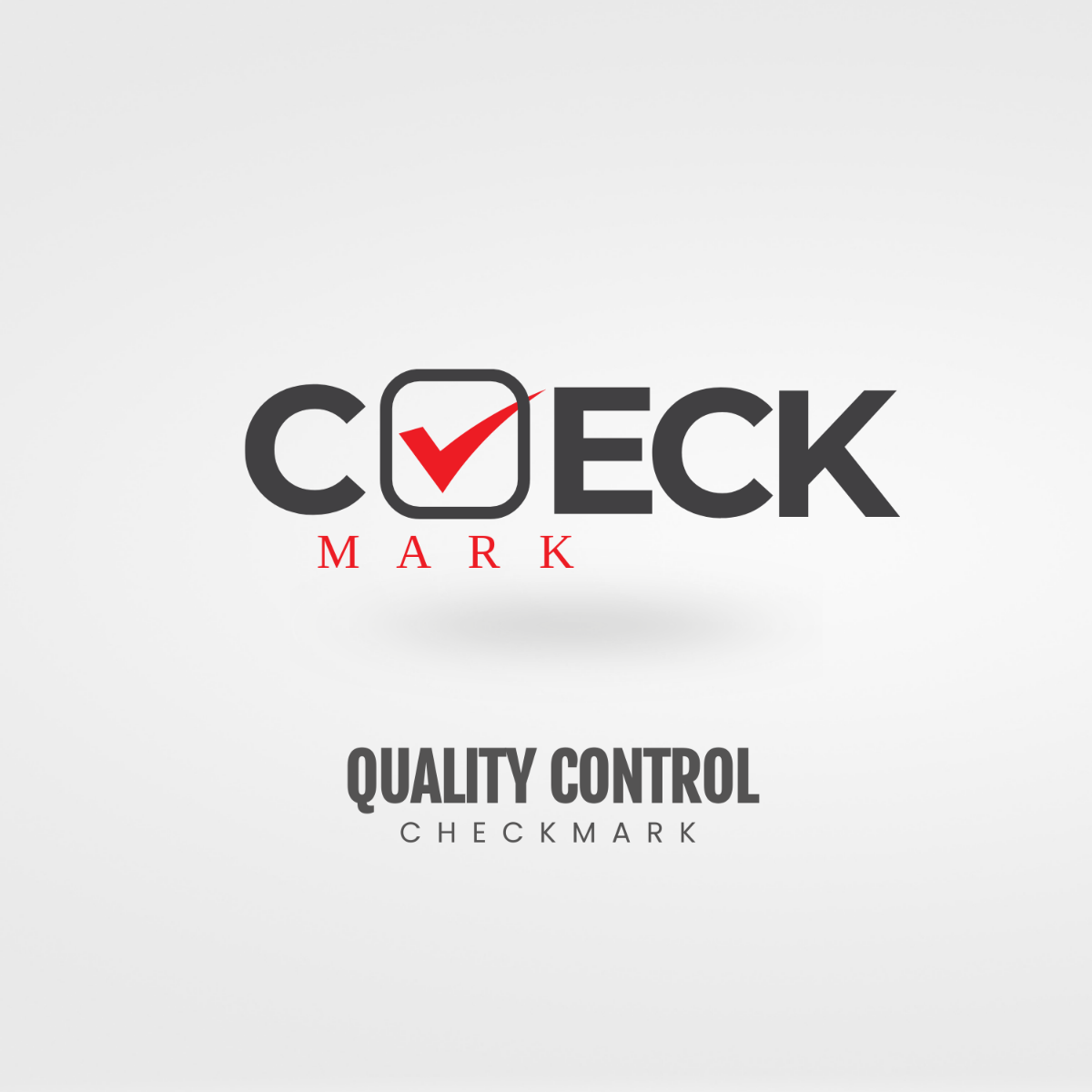 Quality Control Checkmark Logo Template