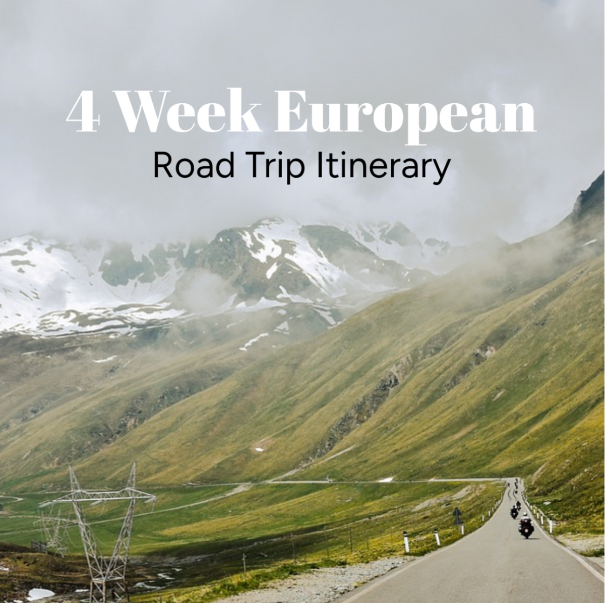 4 Week European Road Trip Itinerary Template - Edit Online & Download