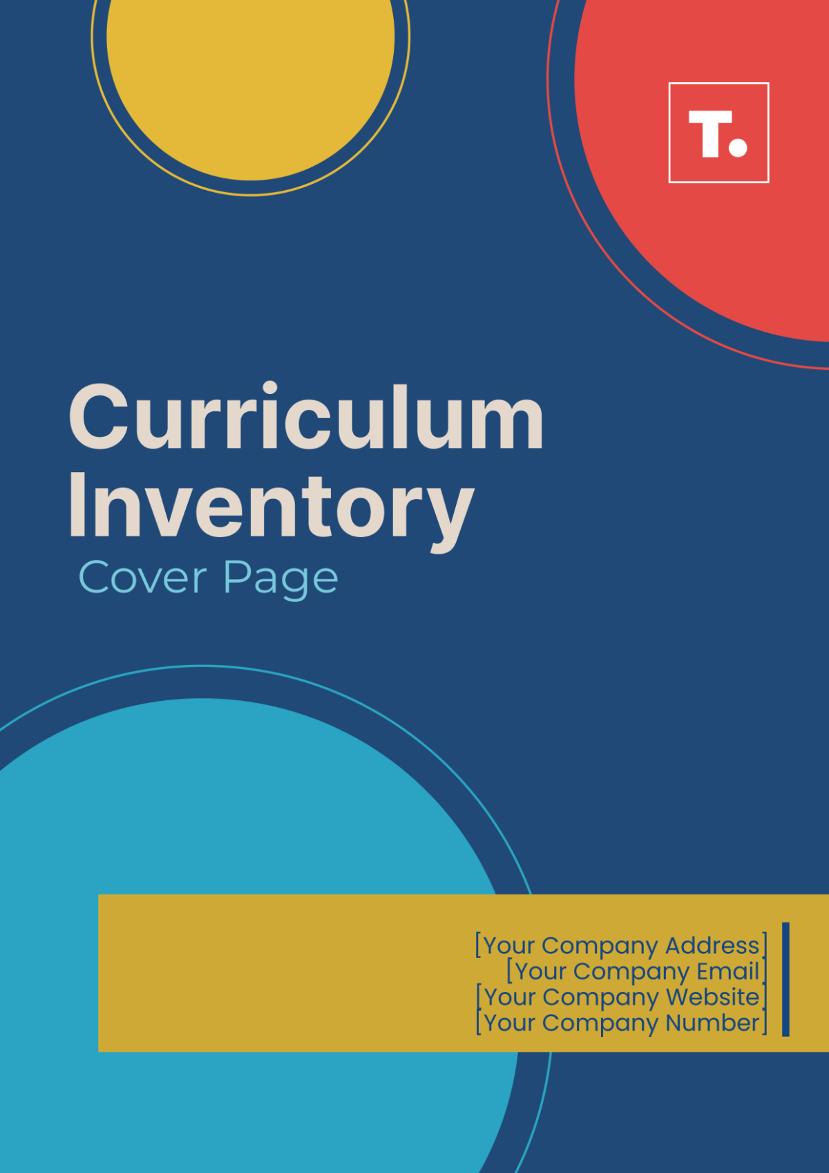 Curriculum Inventory Cover Page
