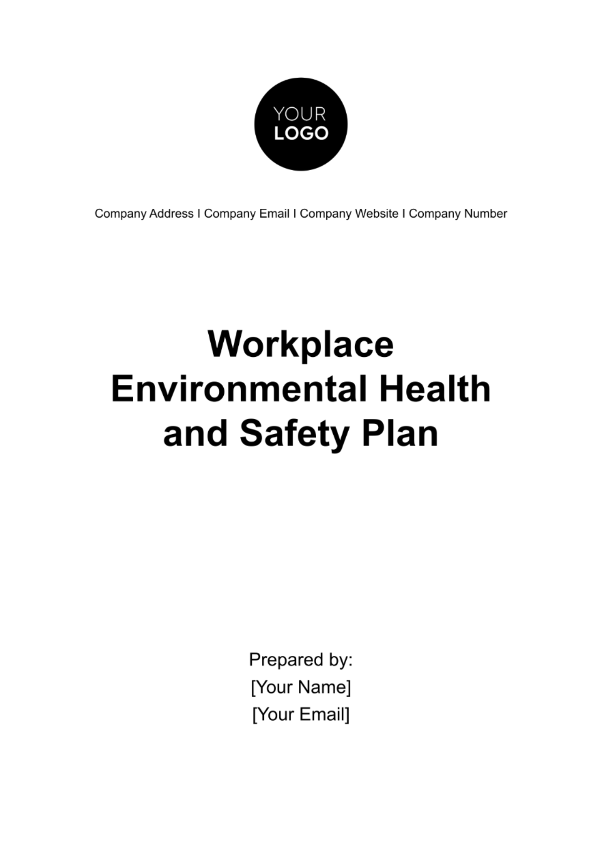 Free Workplace Environmental Health and Safety Plan Template